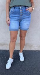 Astrid - Shorts med knappmix S123 - Ljustvätt - Nyhet