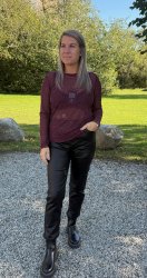 BCAlexis - Meshtopp  - Glitter - Bordo- Nyhet