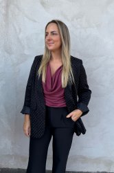 Benay - Blazer - Glitterstenar - Svart