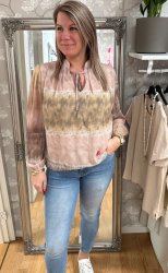 Biana - Blus - Batik- Rosa- Nyhet