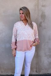 Boulette- Blus - Mönster - Rosa- Nyhet