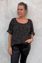 Carla - Bomullstopp - Zebra - Choco -  Nyhet