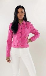Carrie - Jeansjacka - Cerise- Nyhet