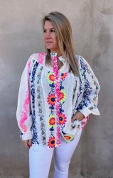 Celia - Blus - Mönster - Multi - Nyhet