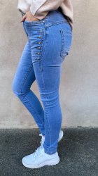 Charlie - Jeans med bling L8017 - Ljus Denim - Nyhet