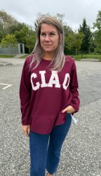 Charline- Sweatshirt- Ciao- Bordo- Nyhet