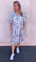 Christina- Klänning - Blå- Nyhet