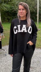 Charline- Sweatshirt- Ciao- Svart- Nyhet