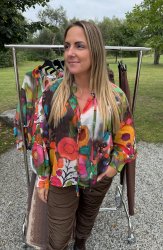 Claudia - Blus - Mönster  - Multi - Nyhet