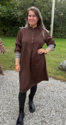 Cybele - Sweat dress - Choco- Nyhet
