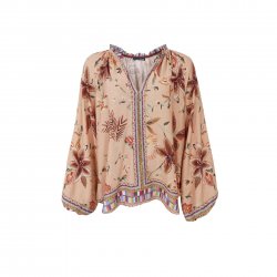 BCART - Blus - Mönster - Beige  - Nyhet