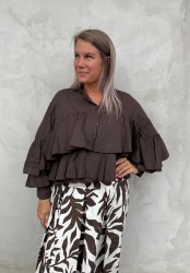 Debbie - Blus - Volanger - Choco - Nyhet