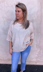 Elisa - Topp - Beige - Nyhet