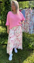 Princess- Kjol - Flower - Ljusrosa - Nyhet