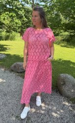 Freya- Kjol - Spetskjol- Rosa - Nyhet