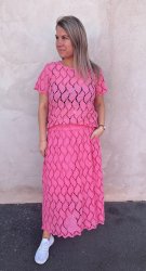 Freya- Kjol - Spetskjol- Rosa - Nyhet