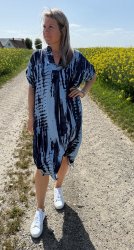 Glorious - Klänning - Batik - Blå  - Nyhet