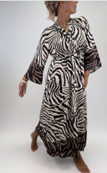 Klara - Klänning - Zebra - Grå-  Nyhet