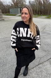 Hibiscus - Sweatshirt-  Copenhagen - Svart - Nyhet