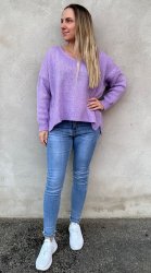 Ilione - Stickad tröja  - Lavendel - Nyhet