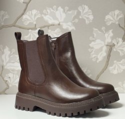 Elin - Boots  9552A- Brun -  Nyhet