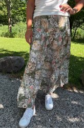 Princess- Kjol - Flower - Khaki - Nyhet
