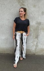 Reza  - Byxor - Batik - Svart -  Nyhet