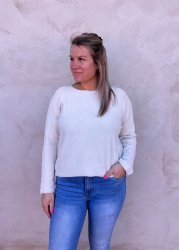Innova - Finstickad tröja - Beige  - Nyhet