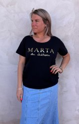 Jeanette - Tshirt - Marta - Svart- Nyhet