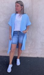 Julia- Cardigan - Ljusblå- Nyhet