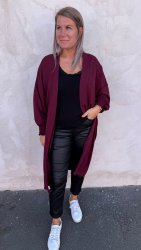 Julia- Cardigan - Wine-  Nyhet