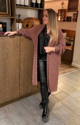 Julia- Kofta med smock - Rosé/Glitter - Nyhet