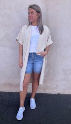 Julia- Cardigan - Beige-  Nyhet
