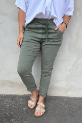 Kalie - Byxor med Knyt  - Khaki  - Nyhet