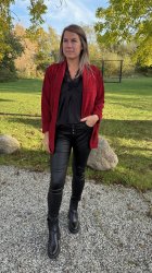 Carissma- Blazer - Glittrig- Röd