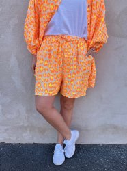Poppy - Shorts - Leopard - Orange- Nyhet
