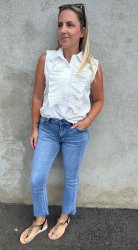 Laura - Jeans mini flare - Denim - Nyhet
