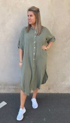 Melinda - Linnetunika  - Khaki - Nyhet
