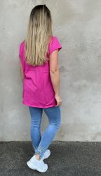 Lovisa - Tshirt - Tryck - Cerise - Nyhet