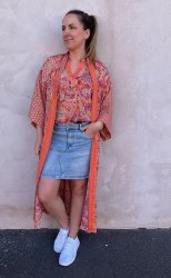Luna - Kimono - Pasifique Orange Mix - Nyhet