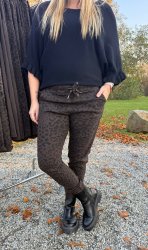 Madde - Byxor med knyt  - Leo/Coffee - Nyhet