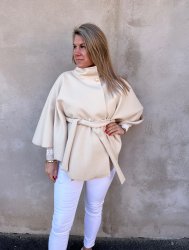 Maria - Poncho/Kappa- Beige - Nyhet