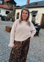 Minna - Stickad tröja - Beige - Nyhet