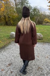 Minna - Klänning med knyt - Choco - Nyhet