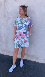 Miranda - Linnetunika Flower - Multi- Nyhet