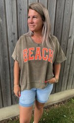 Nella - Tshirt - Beach- Marrone - Nyhet