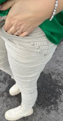 Ninni - Jeans med bling JW2320 - Beige - Nyhet