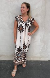 Alessia - Klänning - Mönster- Choco -  Nyhet