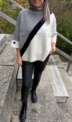 Sonja - Ponchotröja - Creme- Nyhet