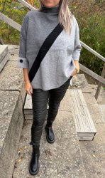 Sonja - Ponchotröja - Grå- Nyhet